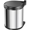 HAILO Einbaumülleimer "Compact-Box M" edelstahl / schwarz