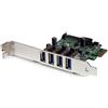 STARTECH COMPONENTS StarTech.com Scheda di interfaccia 4 porte PCI Express USB 3.0 SuperSpeed con UASP - Alimentazione SATA - PCIe 4x USB 3.0 con connettore SATA - Adattatore USB - PCIe - USB 3.0 x 4 - per P/N: BNDTB10GI, BNDTB210GSFP, BNDTB410GSFP, …