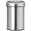 Brabantia Cestino Touch 3 L con inserto in plastica (L: 18 cm, P: 18,4 cm, H: 28 cm)