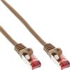 InLine Cavo patch InLine® 76430K, S/FTP (PiMf), Cat.6, 250MHz, PVC, rame, marrone, 30m