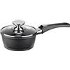 Berndes Casseruola con coperchio in vetro 16 cm, alluminio fuso, nero - Vario Click (nuova versione)