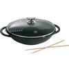 Berndes Vario Click Induction wok con coperchio in vetro e accessori 32 cm 31139