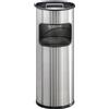 DURABLE Papierkorb Edelstahl 17L rund mit Ascher 1 ST 337323