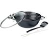 Gsw 5-piece multi-function wok - GSW - 860956 - Cast steel - 32 cm - Suitable for all hobs including induction