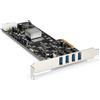 StarTech.com Scheda di interfaccia PCI Express 4 porte USB 3.0 SuperSpeed con 4 canali 5Gb/s e UASP - Alimentazione SATA/LP4 - Adattatore USB - PCIe x4 - USB 3.0 x 4 - per P/N: BNDTB10GI, BNDTB210GSFP, BNDTB310GNDP, BNDTB410GSFP, BNDTB4M2E1, BNDTBUSB3142