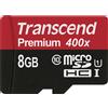 Transcend microSDHC 8GB Classe 10 UHS-I 400X