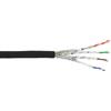 InLine Cavo patch InLine®, S/FTP (PiMf), Cat.6A, 500MHz, senza alogeni, CU, nero, 100m