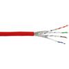 InLine Cavo patch InLine®, S/FTP (PiMf), Cat.6A, 500MHz, senza alogeni, rame, rosso, 100m