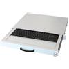 Aixcase AIX-19K1UKDETP-W aixcase 19" Rack 1U Tastatur DE Touchpad USB lichtgrau