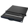 Aixcase AIX-19K1UKDETP-B aixcase 19" Rack 1U Tastatur DE Touchpad USB schwarz