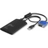 StarTech.com Console KVM USB 2.0 - Adattatore mobile per laptop con trasferimento dati e registrazione video - Console KVM USB portatile - Switch KVM - 1 porta/e KVM - 1 utente locale - Desktop