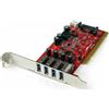 StarTech.com Scheda Pci con 4 porte USB 3.0 (5Gbps) SuperSpeed con alimentazione SATA/SP4