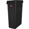 Rubbermaid FG354060BLA Cestino per rifiuti Rubbermaid Slim Jim con canaline di ventilazione