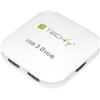 Techly IUSB3-HUB4-WH TECHLY USB 3.0 Super Speed 4 Port HUB, weiss