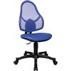 Topstar * Ridotto!!! Sedia da ufficio per bambini / sedia girevole Open Art Junior in tessuto a rete blu Topstar