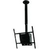 B-TECH BT8426/B Supporto a soffitto per schermo piatto inclinabile ed estensibile (dimensioni dello schermo fino a 127 cm (50 pollici), capacità di carico 40 kg, da 75 x 75 mm a 400 x 400 mm) nero
