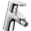 Hansgrohe Focus miscelatore bidet cromo push-open