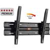 VCM Montaggio universale a parete TV da 32 a 70 pollici fino a 45 kg | inclinabile a 16 gradi | VESA fino a 600x400 | Supporto TV con livello dell'acqua | Portalampada Fernseh WN120