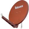 TELEVES Antenna parabolica ALU 75x85 cm rosso mattone S75QSD-Z