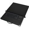 Aixcase AIX-19K1UKUSTP-B aixcase 19" Rack 1U Tastatur US Touchpad USB schwarz