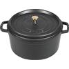Staub 40509-310-0 Staub La Cocotte 26cm rund, schwarz, Gusseisen