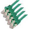 Shiverpeaks Cavo patch RJ45 con cavo CAT 7 grezzo PIMF verde 5m