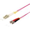 S-CONN maximum connectivity Cavo patch duplex LC/ST 50/125µ, OM4 viola 10 m