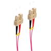 Shiverpeaks Cavo patch duplex SC/SC 50/125µ, OM4 viola, 5,0 m