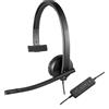 Logitech H570e Cuffie ad archetto cablate per ufficio/centro chiamate USB Type-A Nero