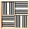 KAPLA Set di tavole in legno Kapla 100 pezzi in bianco e nero KAPL172127