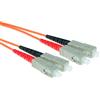ACT 5 metri LSZH Cavo patch in fibra multimodale 62,5/125 OM1 duplex con connettori SC