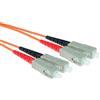 ACT 15 metri LSZH Cavo patch in fibra multimodale 62,5/125 OM1 duplex con connettori SC. Sc-sc 62,5/125 duplex 15,00m (RL3