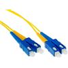 ACT 5 metri LSZH Cavo patch in fibra monomodale 9/125 OS2 duplex con connettori SC