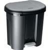 Rotho Cestino per pedali TRIO 1x10/2x15l L420xH585mm Ku.black ROTHO