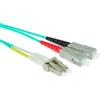 ACT 20 metri LSZH Cavo patch in fibra multimodale 50/125 OM3 duplex con connettori LC e SC. Lc-sc 50/125 om3 duplex 20,0