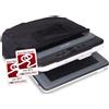 Salora DVP7048TWIN - Lettore DVD portatile - Lettore DVD mobile - Lettore DVD per auto - 2 schermi (7 pollici) - Batteria ricaricabile - USB - SD - Accessori