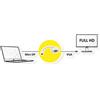 OEM Adattatore ROLINE Mini DisplayPort-VGA, v1.2, Mini DP ST - VGA BU, attivo