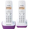 Panasonic Telefono cordless Panasonic KX-TG1612, ID chiamante, 15 ore di conversazione, 7 giorni di standby, DECT