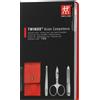 ZWILLING Set per manicure Zwilling Twinox in custodia di pelle rossa (3 pezzi)