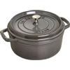 Staub 40500-246-0 Staub La Cocotte 24cm rund Graphit-grau,Gusseisen