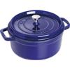 Staub 40510-283-0 Staub La Cocotte 24cm rund dunkelblau, Gusseisen