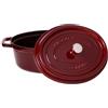 Staub Cocotte, 29 cm rosso granatina ovale in ghisa La Cocotte 40509-364-0