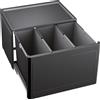 BLANCO BOTTON Pro 60/3 Sistema di raccolta differenziata manuale a sportello girevole / plastica / antracite / 3x13 litri -