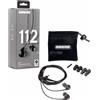 Shure SE112-GR Cuffie cablate intrauricolari per chiamate/musica Nero Grigio
