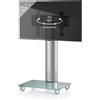 VCM Supporto TV 26-40 pollici | VESA max. 600x400 a 30 kg | Supporto Fernseh in alluminio | Supporto per pavimento TV con rulli | Dimensioni ca. H. 100 x W. 60 x D 44 cm | Supporto TV Bilano
