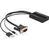 DELOCK VGA Adapter D-Sub15 +Audio -> HDMI A St/Bu