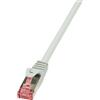 LogiLink Cavo patch LogiLink, Cat. 6, S/FTP, 30,0 m, grigio schermato (PIMF), 4 x 2 AWG 27/7, assegnazione pin: 1:1, filo di rame, - 1 pezzo (CQ2122S)