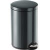 DURABLE Cestino cilindrico con pedale 12L , Grigio, 341158