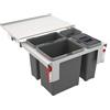 Franke Maris Cestino / Raccoglitore di rifiuti Sorter Garbo 60 a 3 vie 18/12/8 frontale estraibile da 60 cm 121.0200.680