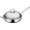 WMF Multiply Wok mit Edelstahldeckel, 32 cm 3201001440